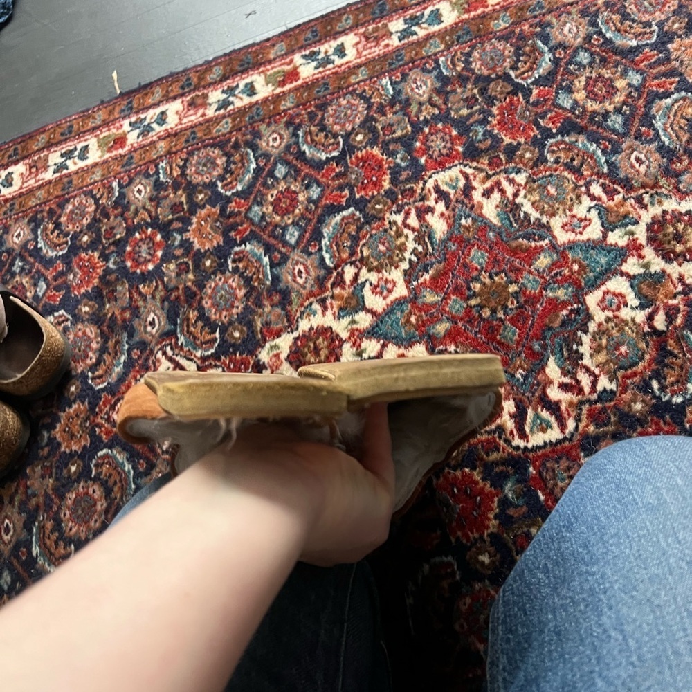 Svony Brown Suede Fur Lined Mules, size 40 - Picture 6 of 7